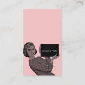 Carte De Visite Rétro porte - bloc (Dos)