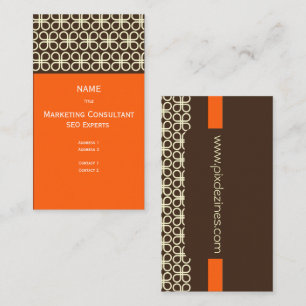 Carte de visite rétro pour les concepteurs