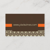 Carte de visite rétro pour les concepteurs (Dos)