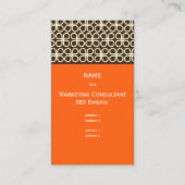 Carte de visite rétro pour les concepteurs (Devant)