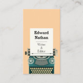 Carte De Visite Retro professional typewriter qr code (Devant)