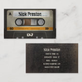 Carte De Visite Rétro professionnel frais de la cassette audio | (Devant / Derrière)