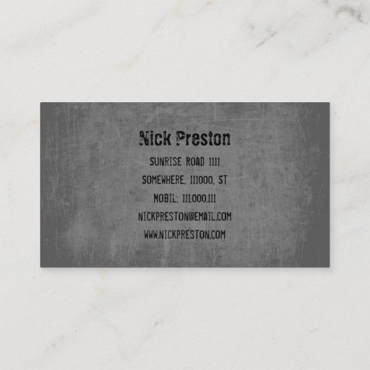 Carte De Visite Rétro professionnel frais de la cassette audio | (Dos)