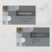 Carte De Visite Rétro professionnel moderne du milieu du siècle (Devant / Derrière)