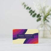 Carte De Visite Retro Rainbow (Debout devant)