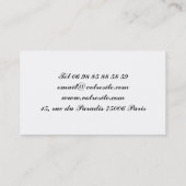 Carte de visite retro - Retro Business card (Dos)