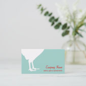 Carte de visite rétro Rooster (Debout devant)