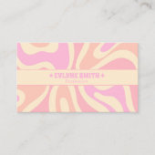 Carte De Visite Retro Soft Pastel 70s Boho Groovy Unique Girly (Devant)