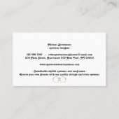 Carte De Visite Retro Spectacles | Stylish Eyewear Professional (Dos)