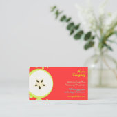 Carte De Visite Retro Starfruit Design / fruits bio (Debout devant)