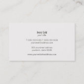 Carte De Visite Retro Stylist Gold Circle et Wood Grain Mod Hip (Dos)