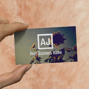 Carte De Visite Retro Sunflowers in the Morning Photography