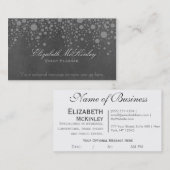 Carte De Visite Rétro tableau subtil avec des étoiles (Devant / Derrière)