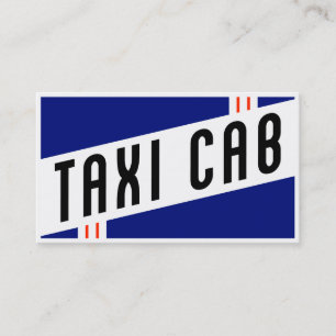 Carte De Visite rétro taxi