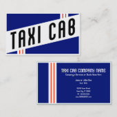 Carte De Visite rétro taxi (Devant / Derrière)