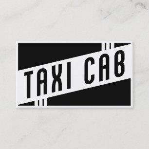 Carte De Visite rétro taxi