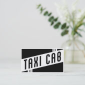 Carte De Visite rétro taxi (Debout devant)