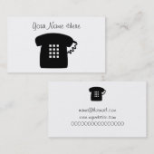 Carte De Visite Rétro téléphone (Devant / Derrière)