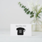 Carte De Visite Rétro téléphone (Debout devant)