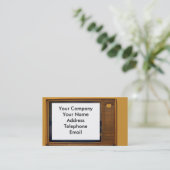 Carte De Visite Rétro télévision vintage (Debout devant)