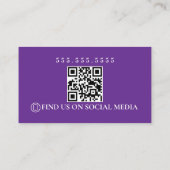 Carte De Visite Retro Towing Services Logo QR Code (Dos)