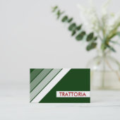 Carte De Visite rétro TRATTORIA (Debout devant)
