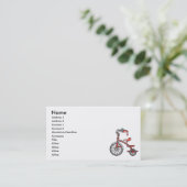 Carte De Visite rétro tricycle (Debout devant)