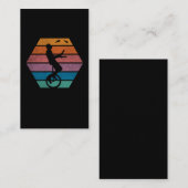 Carte De Visite Retro Unicycle Jongler Cirque Artist Juggler (Devant / Derrière)