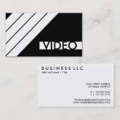 Carte De Visite retro VIDEO (Devant / Derrière)
