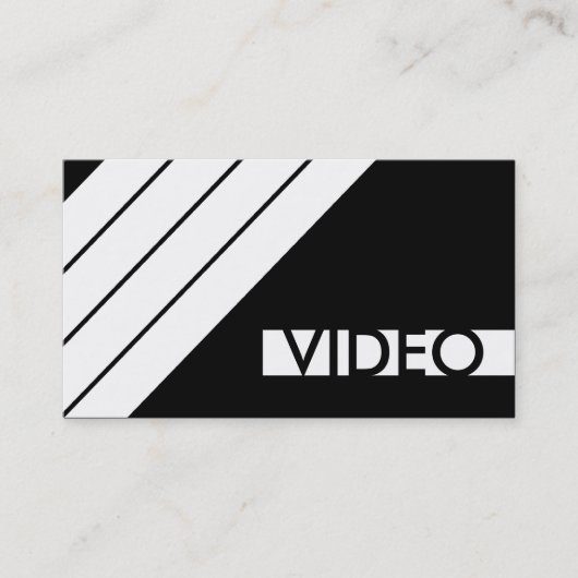 Carte De Visite retro VIDEO (Devant)