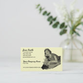 Carte De Visite Rétro visiteur de téléphone (Debout devant)