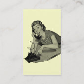Carte De Visite Rétro visiteur de téléphone (Dos)