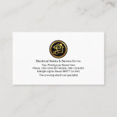 Carte De Visite Retro Your Name Powers Plug (Dos)