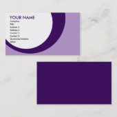 Carte De Visite rétros anneaux : pourpres (Devant / Derrière)