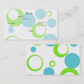 Carte De Visite Rétros bulles (Devant / Derrière)