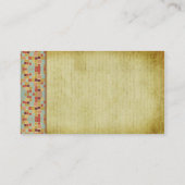 Carte De Visite Rétros carrés vintages (Dos)