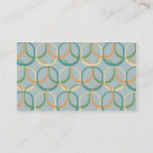 Carte De Visite Rétros cercles - affaires (Dos)