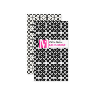 Carte De Visite Rétros couleurs des trèfles de