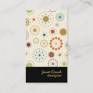 Carte De Visite Rétros étoiles de PixDezines