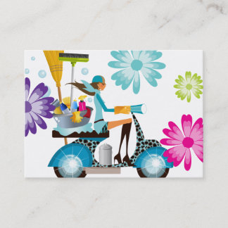 Carte De Visite Rétros fleurs Spring Cleaning 2 de marguerite