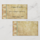 Carte De Visite Rétros fleurs vintages (Devant / Derrière)