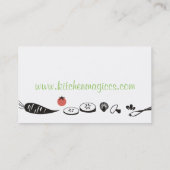 Carte De Visite Rétros légumes de couleur faite sur commande (Dos)