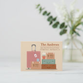 Carte De Visite Rétros nouvelles annonces à la maison de boîtes et (Debout devant)