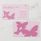 Carte De Visite rétros papillons (Devant / Derrière)