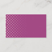 Carte De Visite Rétros pastels d'image tramée de bulles de la (Dos)