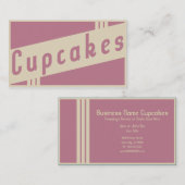 Carte De Visite rétros petits gâteaux (Devant / Derrière)