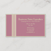 Carte De Visite rétros petits gâteaux (Dos)