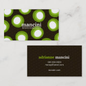 CARTE DE VISITE RÉTROS POINTS 311-LIME (Devant / Derrière)