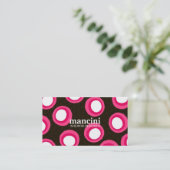 CARTE DE VISITE RÉTROS POINTS 311-PINK (Debout devant)