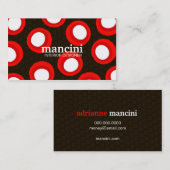 CARTE DE VISITE RÉTROS POINTS 311-RED (Devant / Derrière)